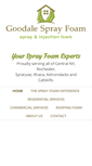 Mobile Screenshot of goodalesprayfoam.com